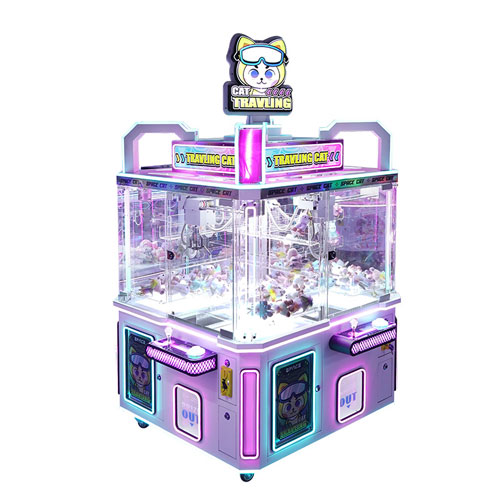 Traveling Cat Children 4 Players Prize Grabber Mac